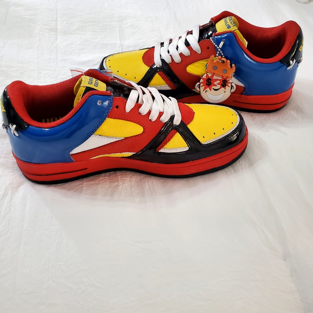 Collectible New Vintage Greedy Genius Heli Blue Phantom Sneaker  Mens Size 9